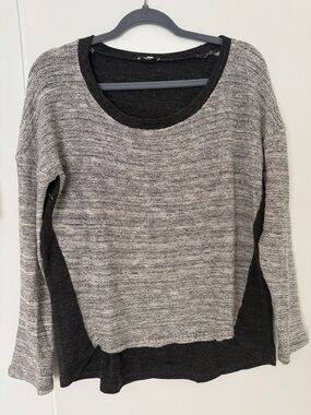 Splendid Charcoal Knit Crewneck Top